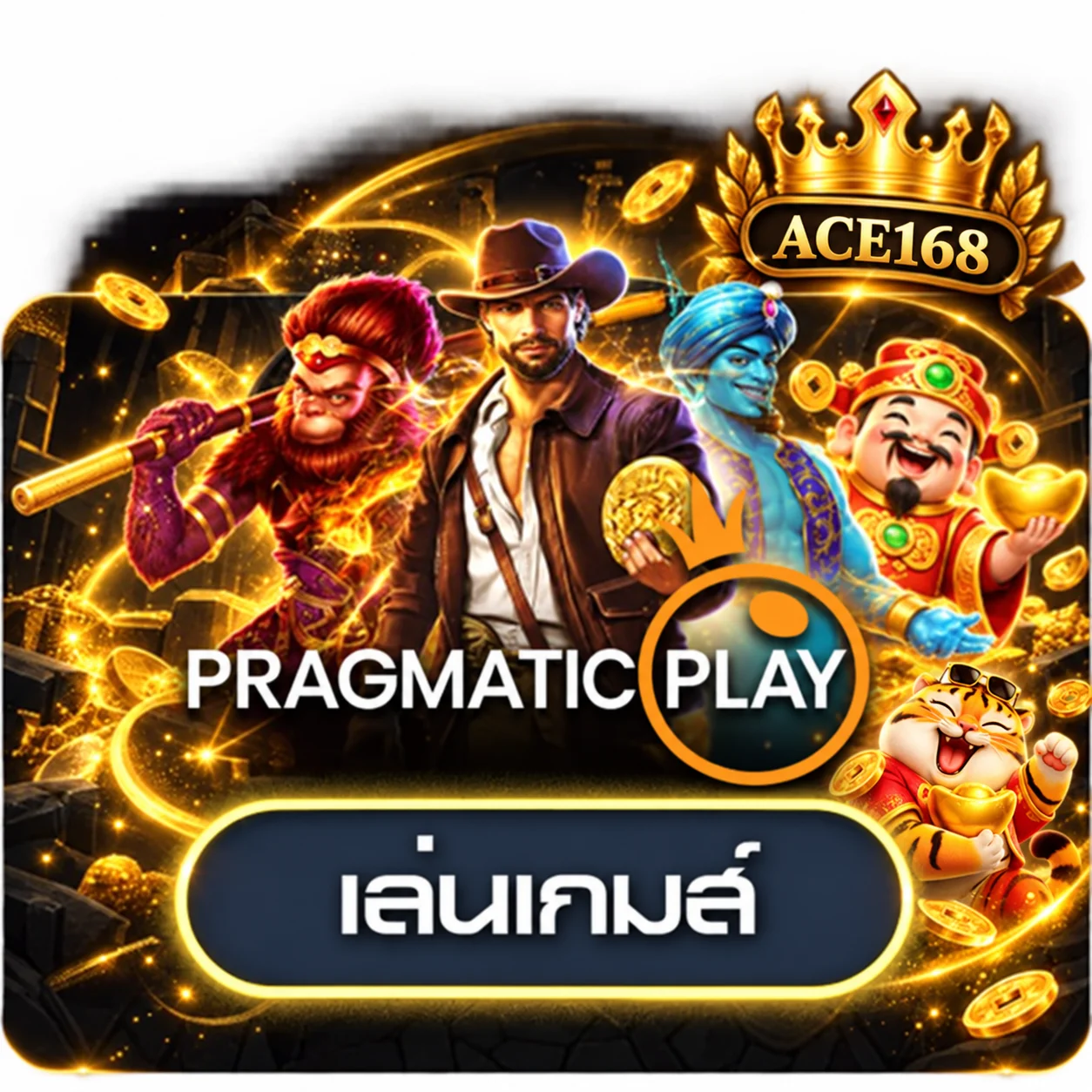 การ์ด ACE168 ทดลองเล่น Pragmatic Play พร้อมมาสคอต PG Soft